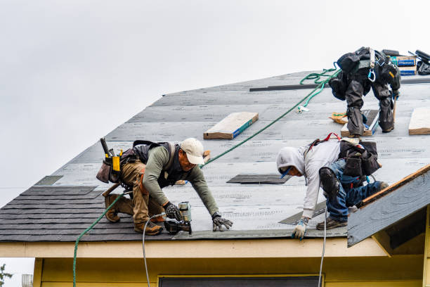 Professional Flat Roof Repair technician working in Fort Branch, IN